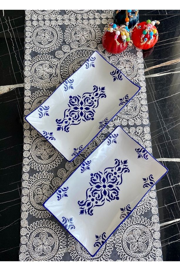 Isırgan Model 2’li Dalgalı Büyük Boy Sunum Tabağı - 2