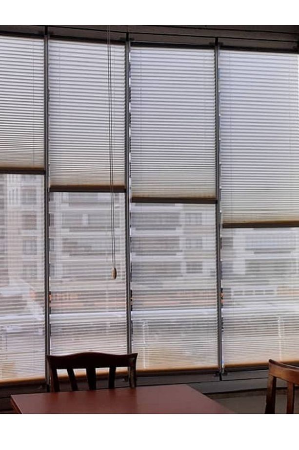 Çiftli Sistem Cam Balkon Perdesi - Plise Perde - Pliseli Perde- Plicell Perde - 1