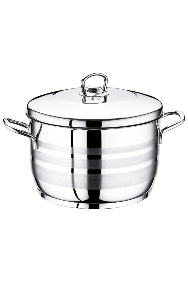 Safinox Flavia Steel Deep Pot 30x18 Cm - 12.7 Liter