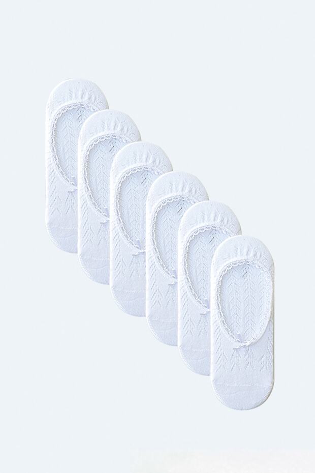 6'lı Dantelli Babet Çorap - 1