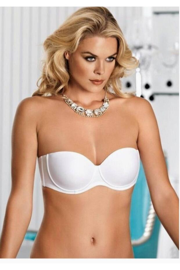 Push Up Stapless Bra White New Season