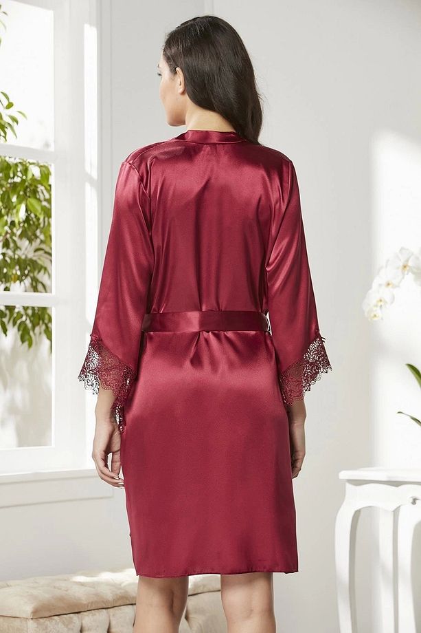 Mlvx 6040 Kısa Gecelikli 6'lı Ipek Set Mlvx Blsm - 4