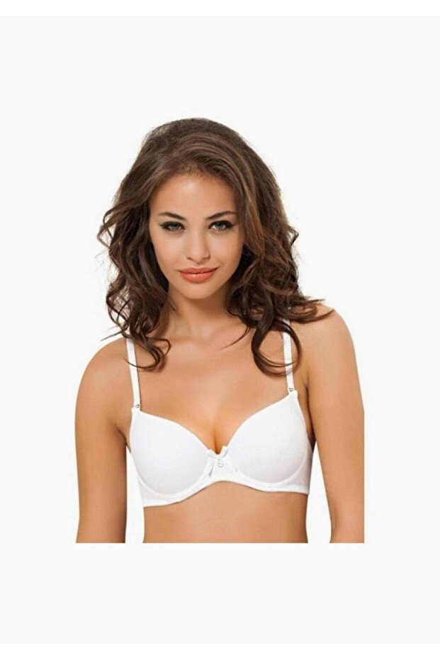 Women's White Supported Padded Covered Bra New Season