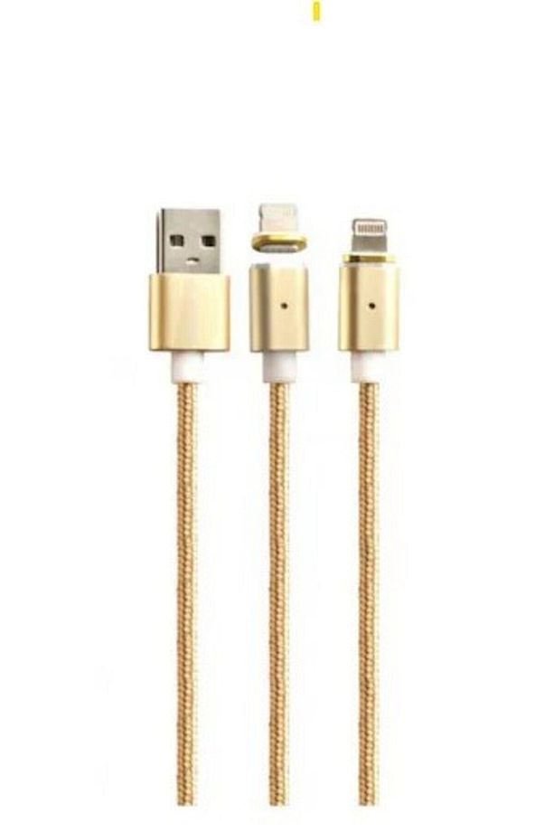Mıknatıslı iPhone iPad iPod Lightning C515 Hızlı Şarj Kablosu Uyumlu - 2