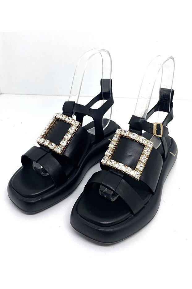 Hakiki Deri Sandalet - 4