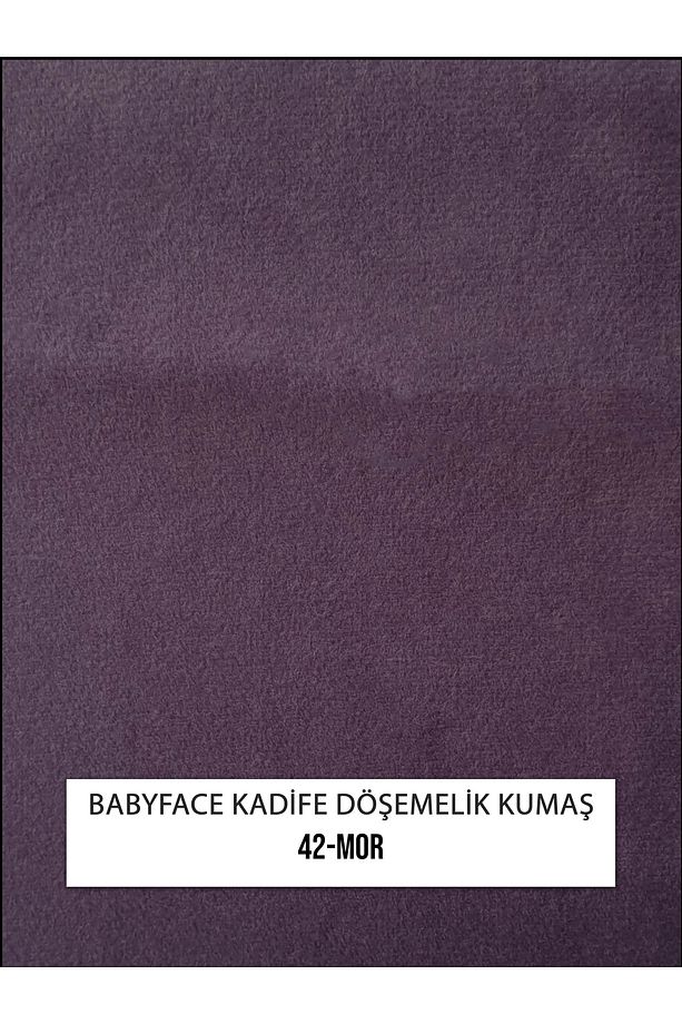 Babyface Yarı Parlak Kadife Koltuk, Berjer, Kırlent Ve Mobilya Için Döşemelik Kumaşları-mor - 2