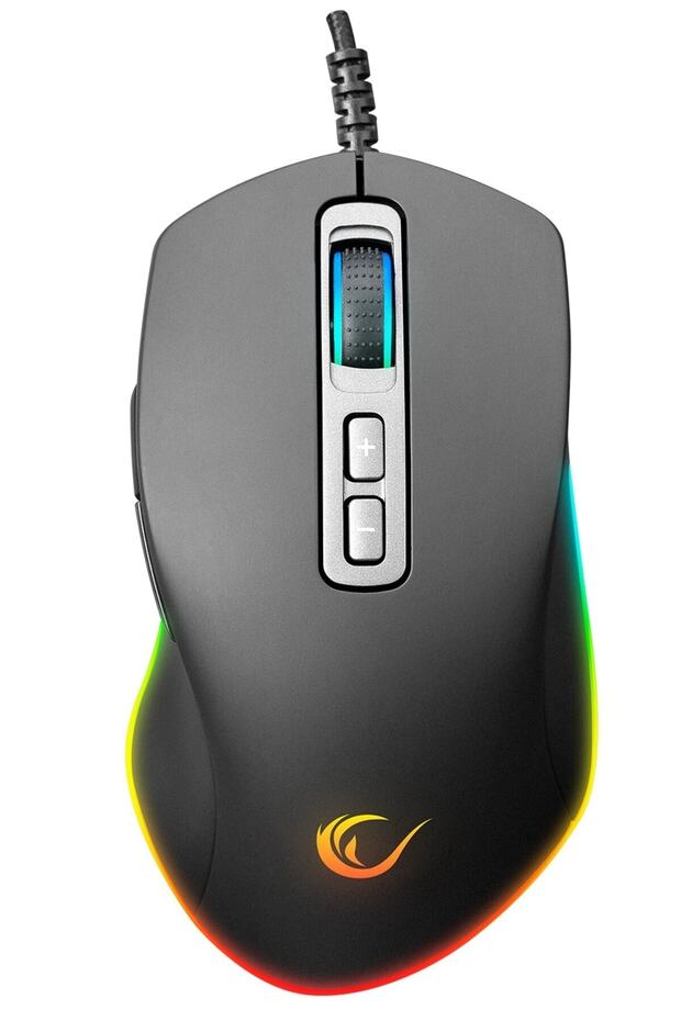 Smx-r58 Eagle Usb Siyah 10000dpi Rgb Ledli Makrolu Gaming Oyuncu Mouse - 2