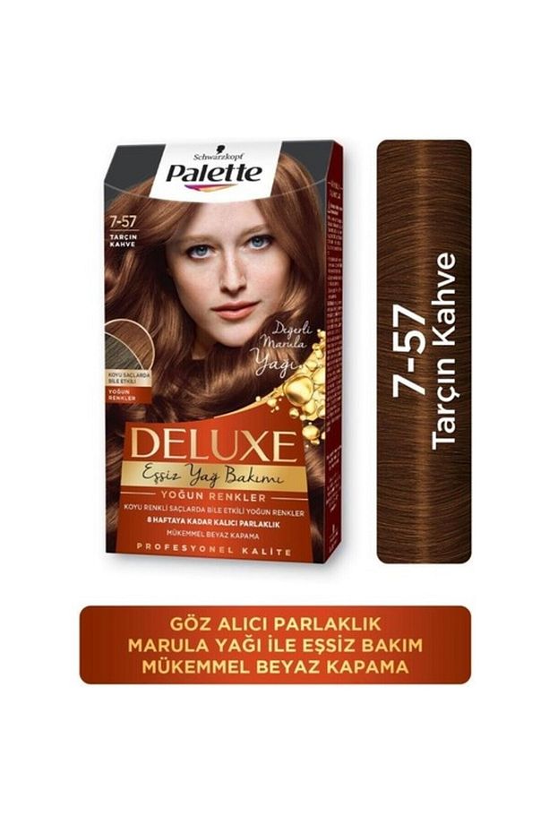 Schwarzkopf Palette Deluxe Yoğun Renkler 7-57 Tarçin Kahve Saç Boyası - 1
