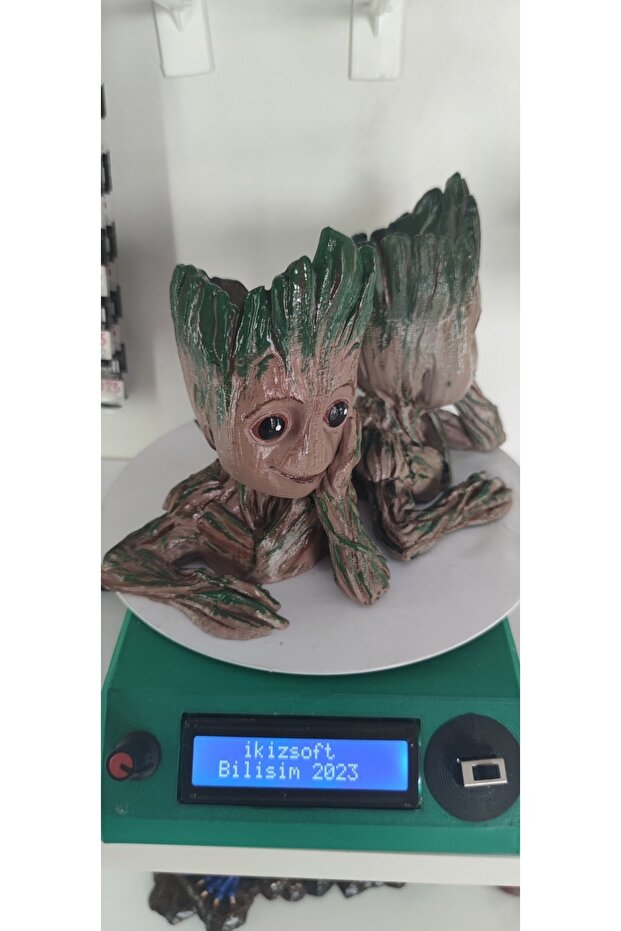Baby Groot Saksı - 3d Baskı - 5