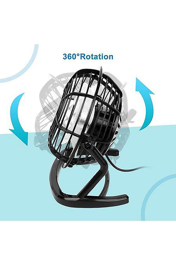 Masaüstü Sessiz Mini Usb Fan Soğutucu Serinletici Küçük Ayaklı Vantilatör - 2