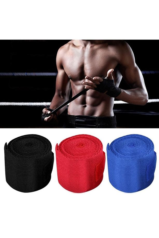 CKSpor Boks ve Kickbox El Bandajı 3,5 Metre X 2 Adet Çift Boks Bandajı Sargı Bandaj - 2