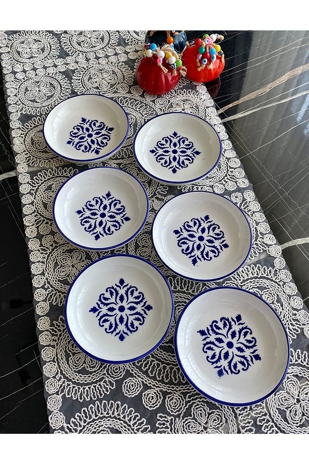 Isırgan Model 6’lı Yuvarlak Kahvaltı Tabağı - 2