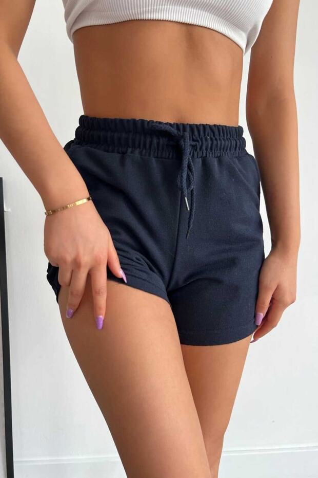 Women's Mini Pocket Lace-Up Sports Shorts