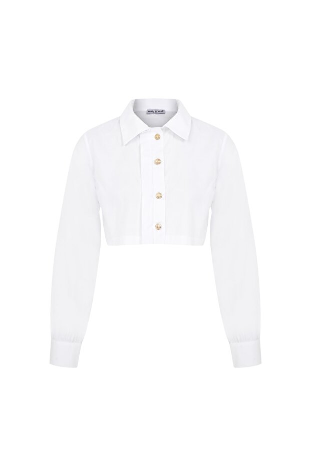 Moca Crop Gömlek - 1