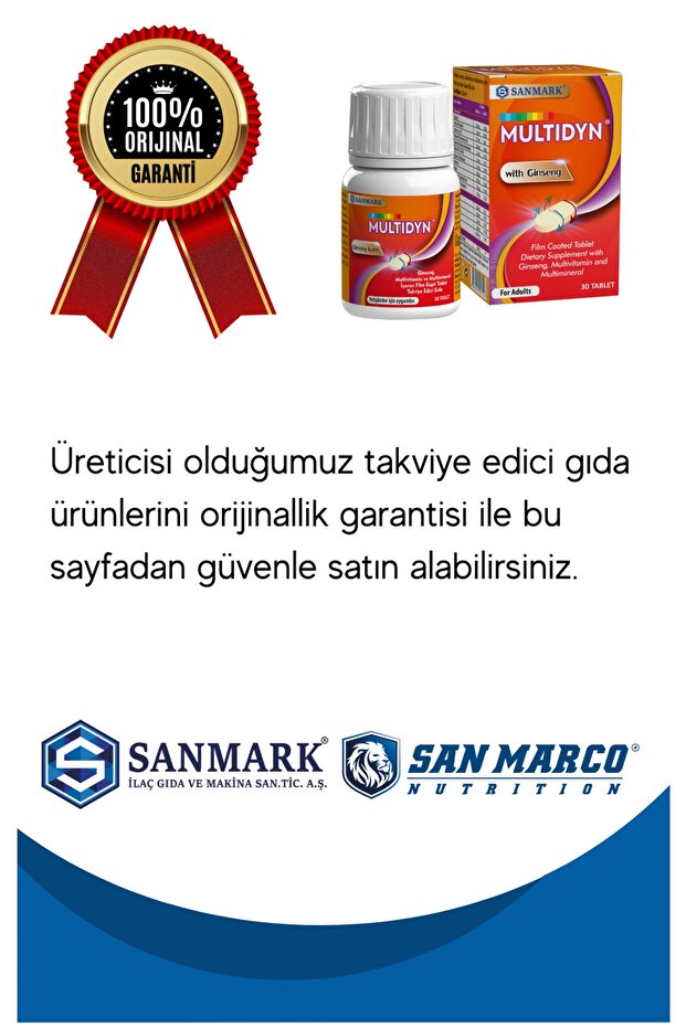 Multıdyn Multivitamin Multimineral 30 Tablet - 2