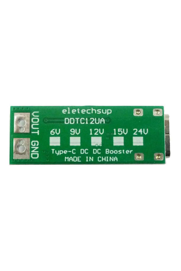 Type C Usb 5v To 12v Boost Modül 9w Dc Voltaj Yükseltici Taşınabilir Minik Güç Kaynağı Step Up - 8