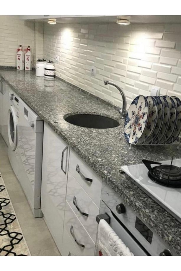 Kendinden Yapışkanlı Esnek Köpük Beyaz Pramit Desen Duvar Kağıdı - 5