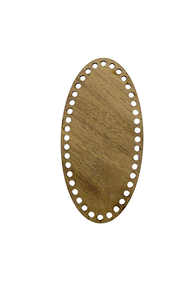 Wooden Oval Ellipse Basket Tray Base 20x10cm Oak Double Face 3 Mm MDF