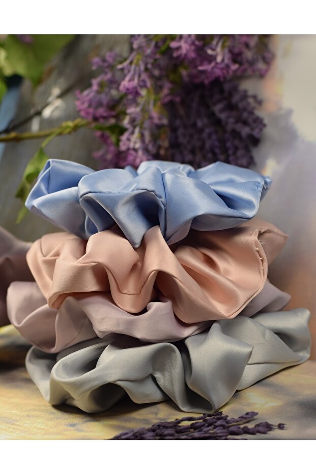 مجموعة مشبك Scrunchie مكونة من 4 قطع