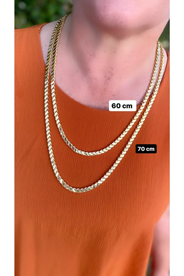 ÇELİK KUYUMCU MODEL ARPA ZİNCİR KOLYE - 2