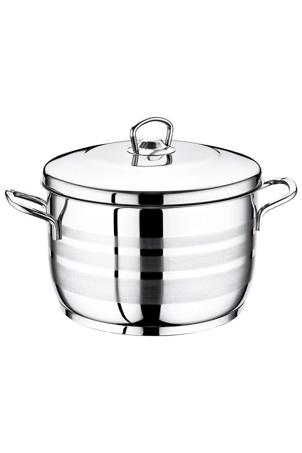 Safinox Flavia Steel Deep Pot 26X16 cm - 8.5 Liters