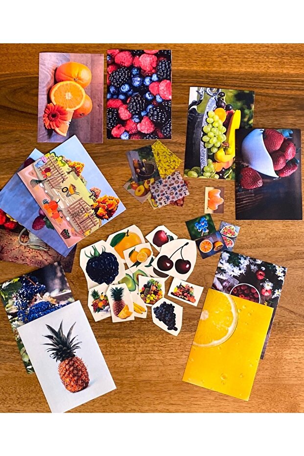 35 Piece Fruit Themed Scrapbook Set