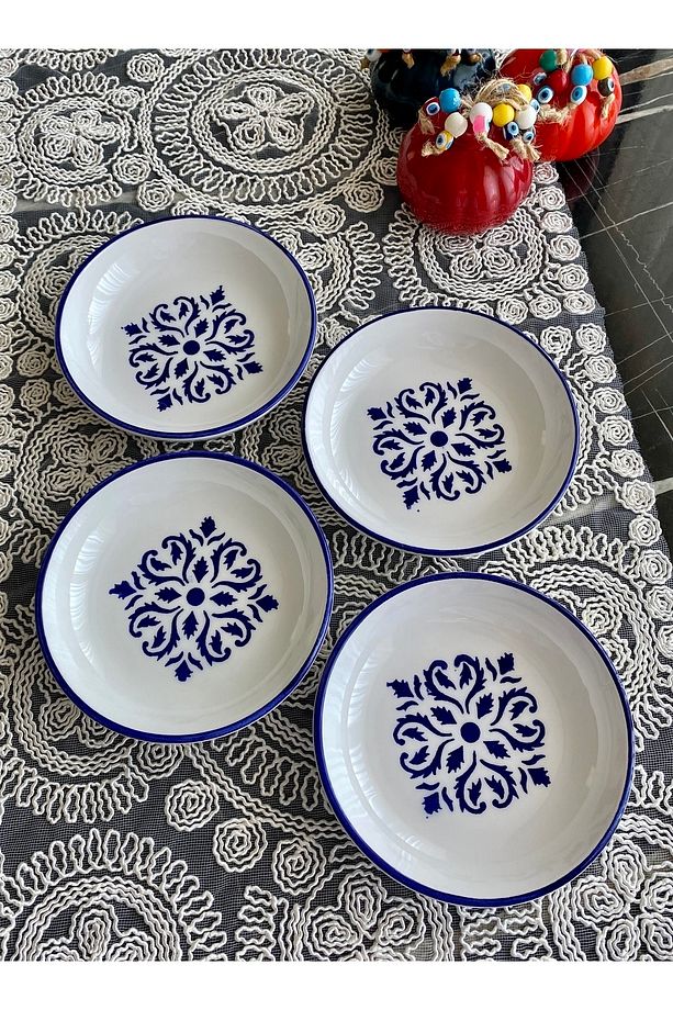Isırgan Model 4’lü Yuvarlak Kahvaltı Tabağı - 2