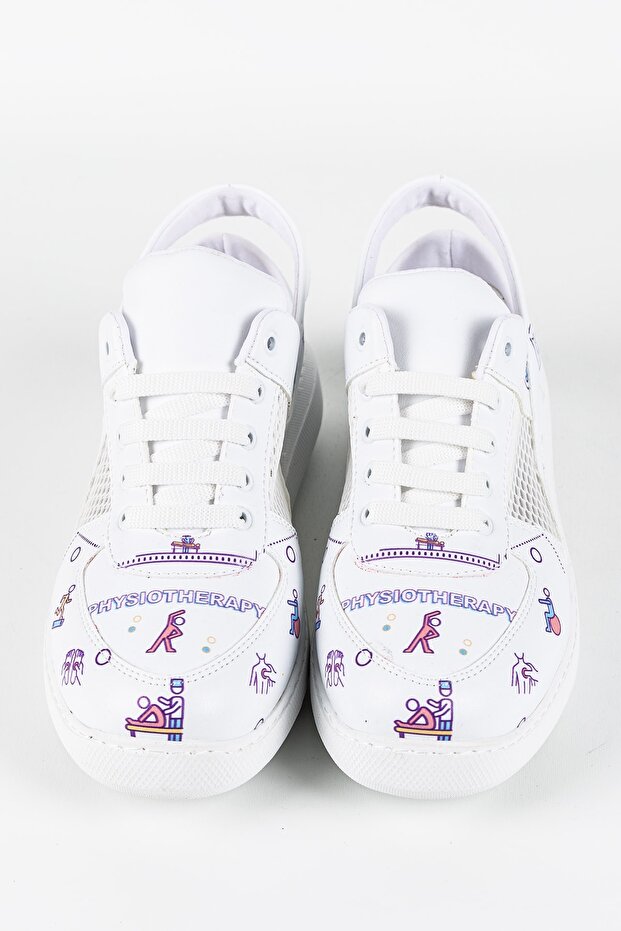 Fizyoterapi Desen Sneaker Arkadan Bantlı - 2