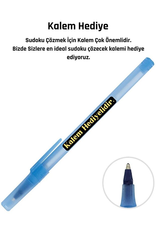 Sudoku Tam Sayfa Kolay-normal-zor (300 Süper Sudoku Kalem Hediyeli) - 2