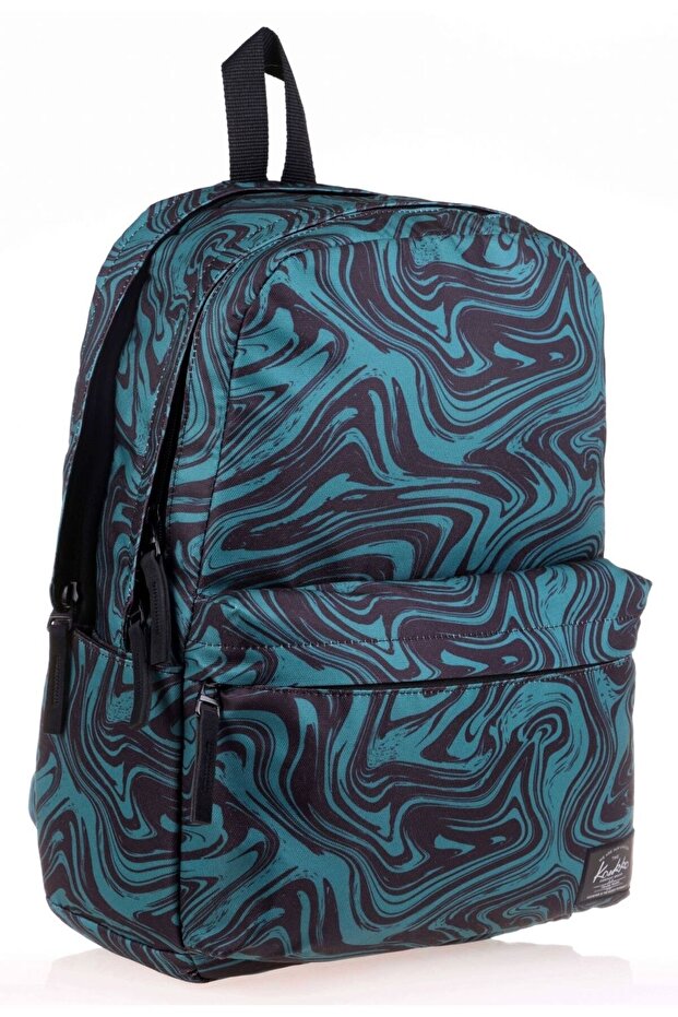 Nature Mint Marbling Girl's School and Daily Backpack