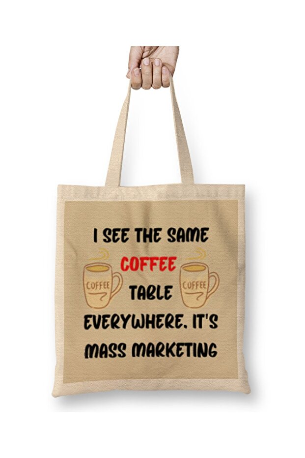 Funny coffee drinKs Art lover Gift Quote - Vintage Retro Rainbow Style Cloth Bag Long Handle