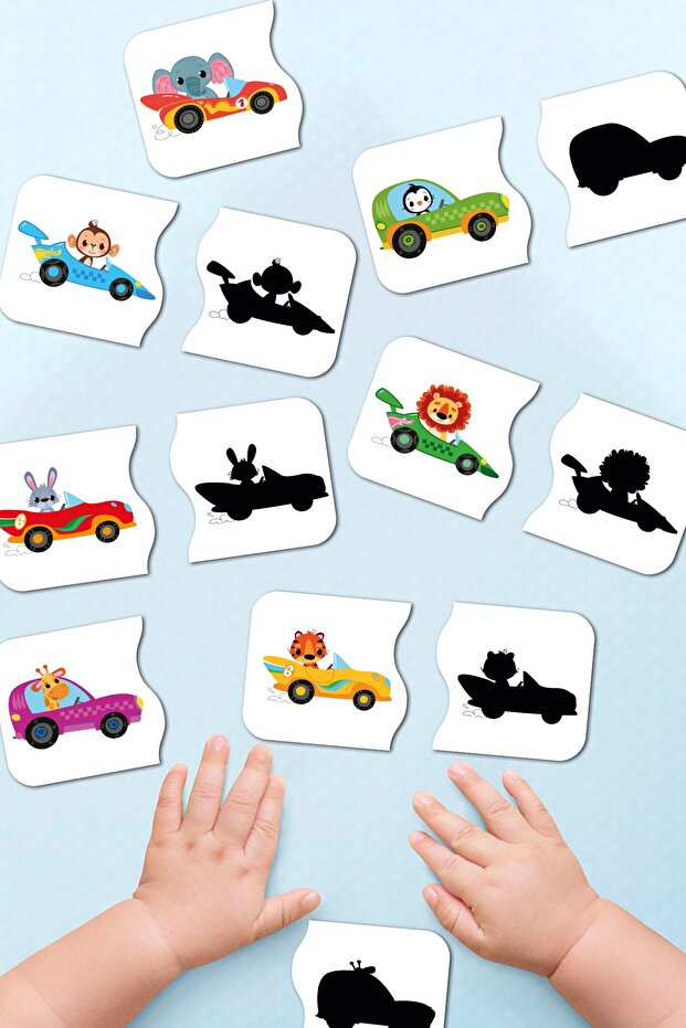 Baby Puzzle Kindergarten and Preschool Double Puzzle Matching Intelligence Game 16 Pieces Wooden