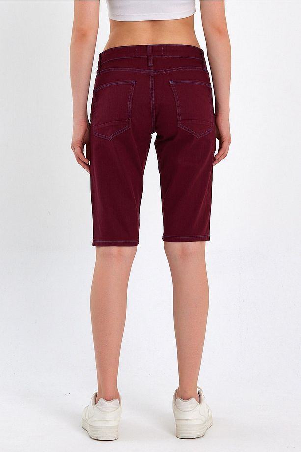 Koyu Bordo Şort Arnold 016 Rd22ye141424 - 4