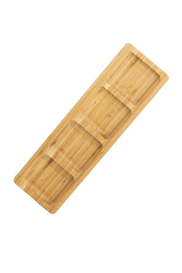 Bambu Sunum Tabağı - 4 Bölmeli - 2