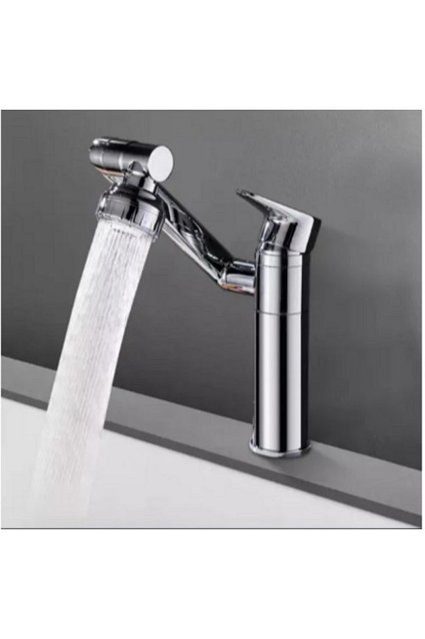 Krom Robot Borulu Lavabo Bataryası - 1