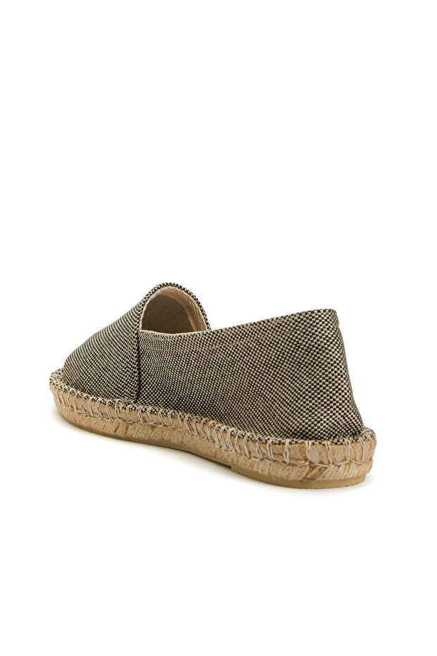 Siyah Bej Kadın Espadril - 3