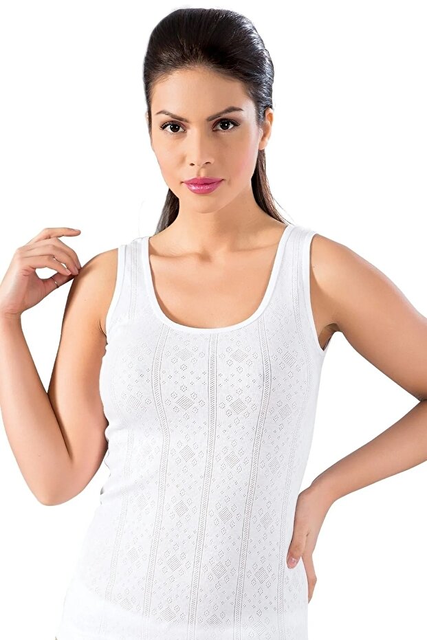 Pack of 6, 100% Cotton, Camisole, Thick Strap, Women's Athlete 003