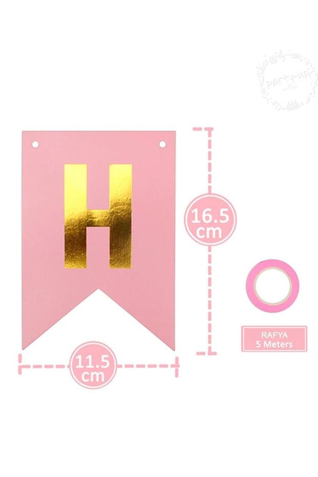Happy Birthday Banner Transparent Balloon Set with Text and Confetti - 2