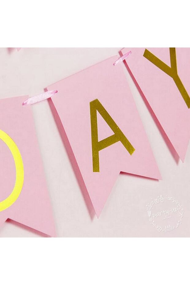 Happy Birthday Banner Transparent Balloon Set with Text and Confetti - 4