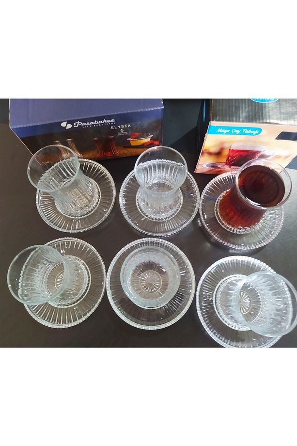 Elysia Çay Bardağı Ve Ithal Çay Tabağı 12 Parça - 5