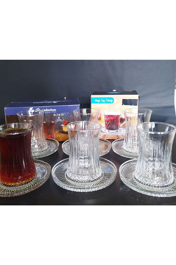 Elysia Çay Bardağı Ve Ithal Çay Tabağı 12 Parça - 9