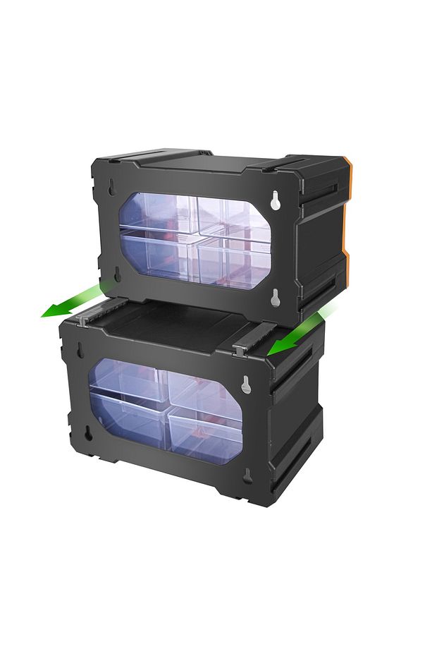 Monoblok 12 Li Hobby Organizer Seti Monoblok Çekmece Vida Dübel Kutusu Takı Kutusu - 3