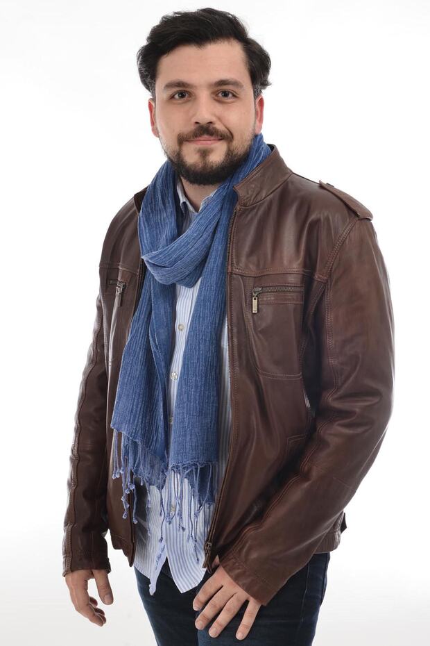 Denim Indigo Men's Cotton Scarf