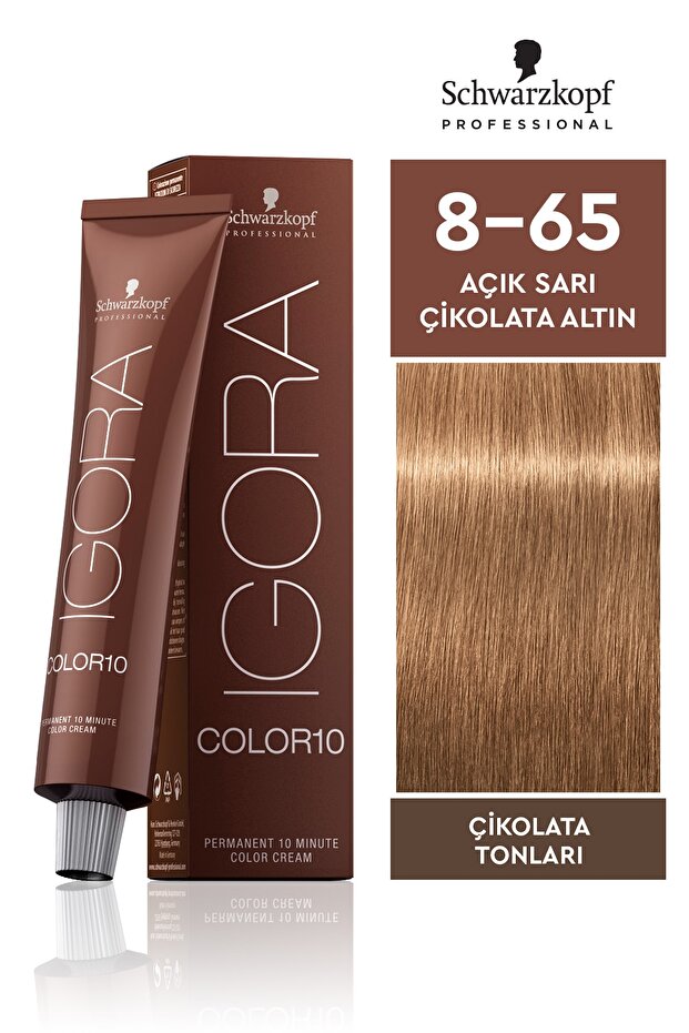 Royal Color10 8-65 Açık Sarı Çikolata Altın Saç Boyası 60ml - 1