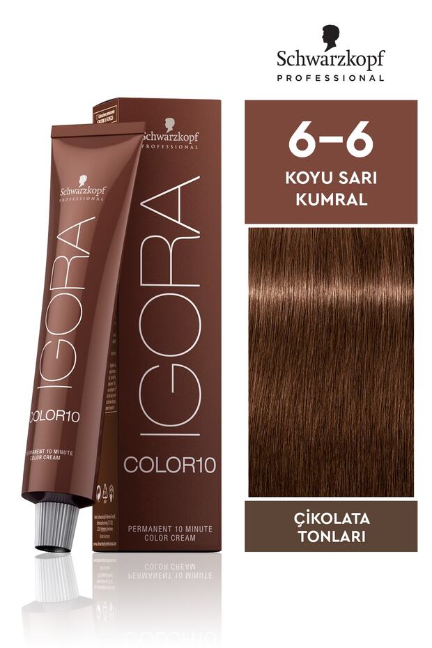 Royal Color10 6-6 Koyu Sarı Kumral Saç Boyası 60ml - 1