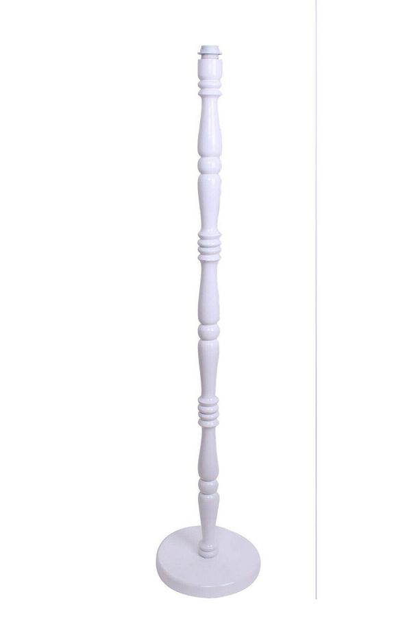 Ahşap Beyaz Lambader Ayağı Klasik Model - 1