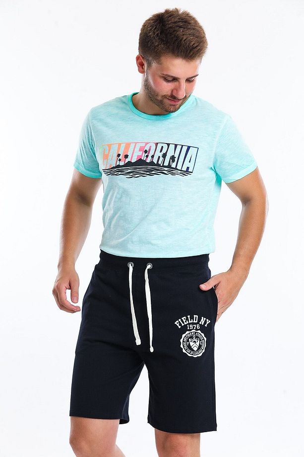 Men Sw Short Erkek Siyah Şort 22641-2 - 8