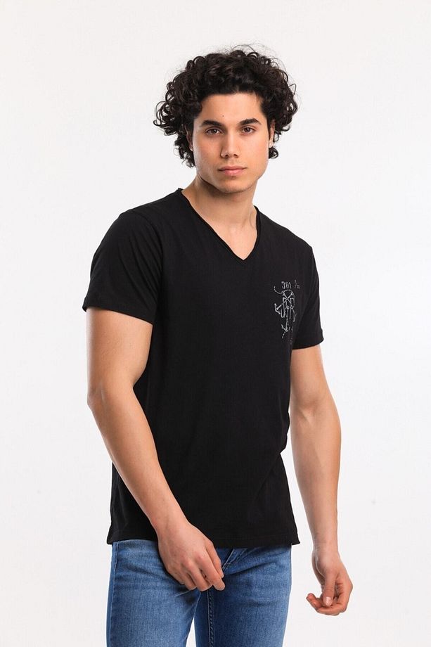 Tshirt Erkek Siyah Tshirt 21599-02 - 8