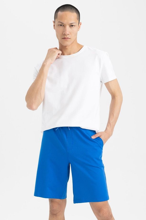 Erkek Regular Fit Sweatshirt Kumaşı Pamuklu Şort - 3