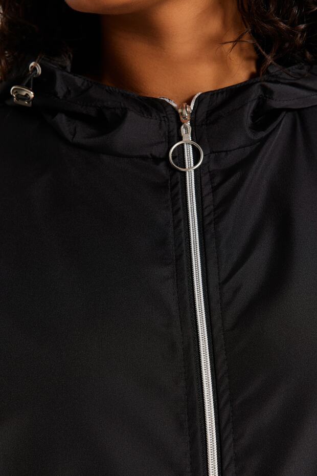 Vízlepergető kapucnis oversize kabát - műszaki szövet, vékony szezonális TBBAW24AW00006 - 4